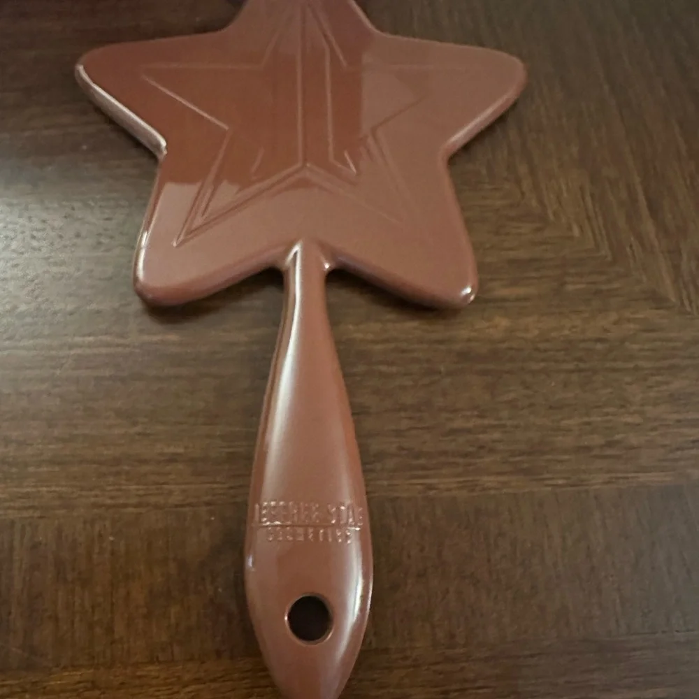 Star-Shaped Brown Hand Mirror